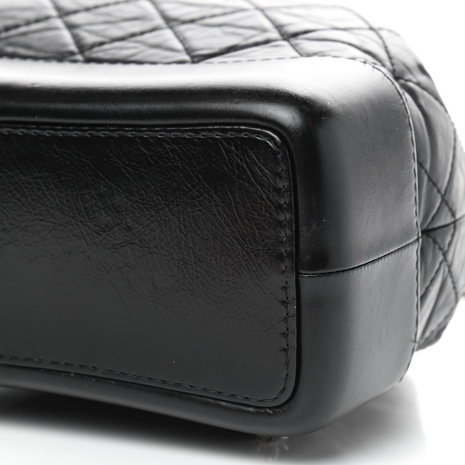 Chanel Aged Calfskin Quilted Small Gabrielle Backpack Black 7 of 9