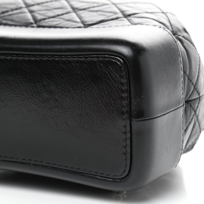 Chanel Aged Calfskin Quilted Small Gabrielle Backpack Black 7 of 9