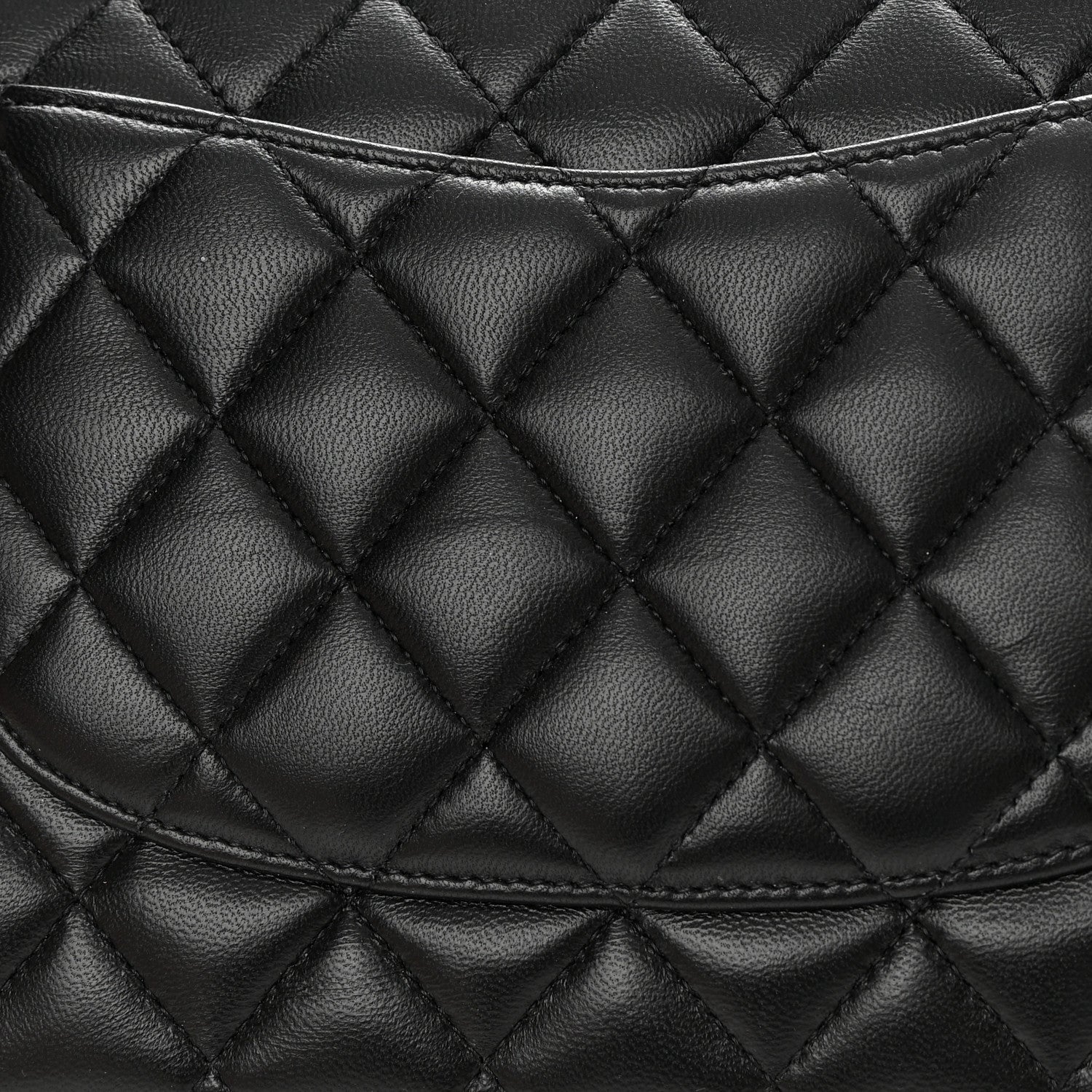 Chanel Lambskin Quilted Medium Double Flap Black 14 of 14