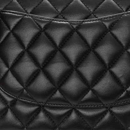 Chanel Lambskin Quilted Medium Double Flap Black 14 of 14