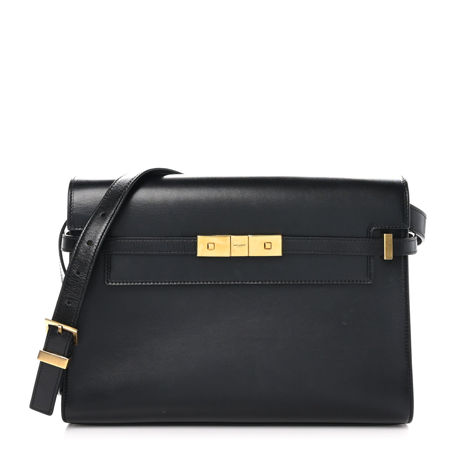 Saint Laurent Smooth Calfskin Manhattan Shoulder Bag Black 1 of 11