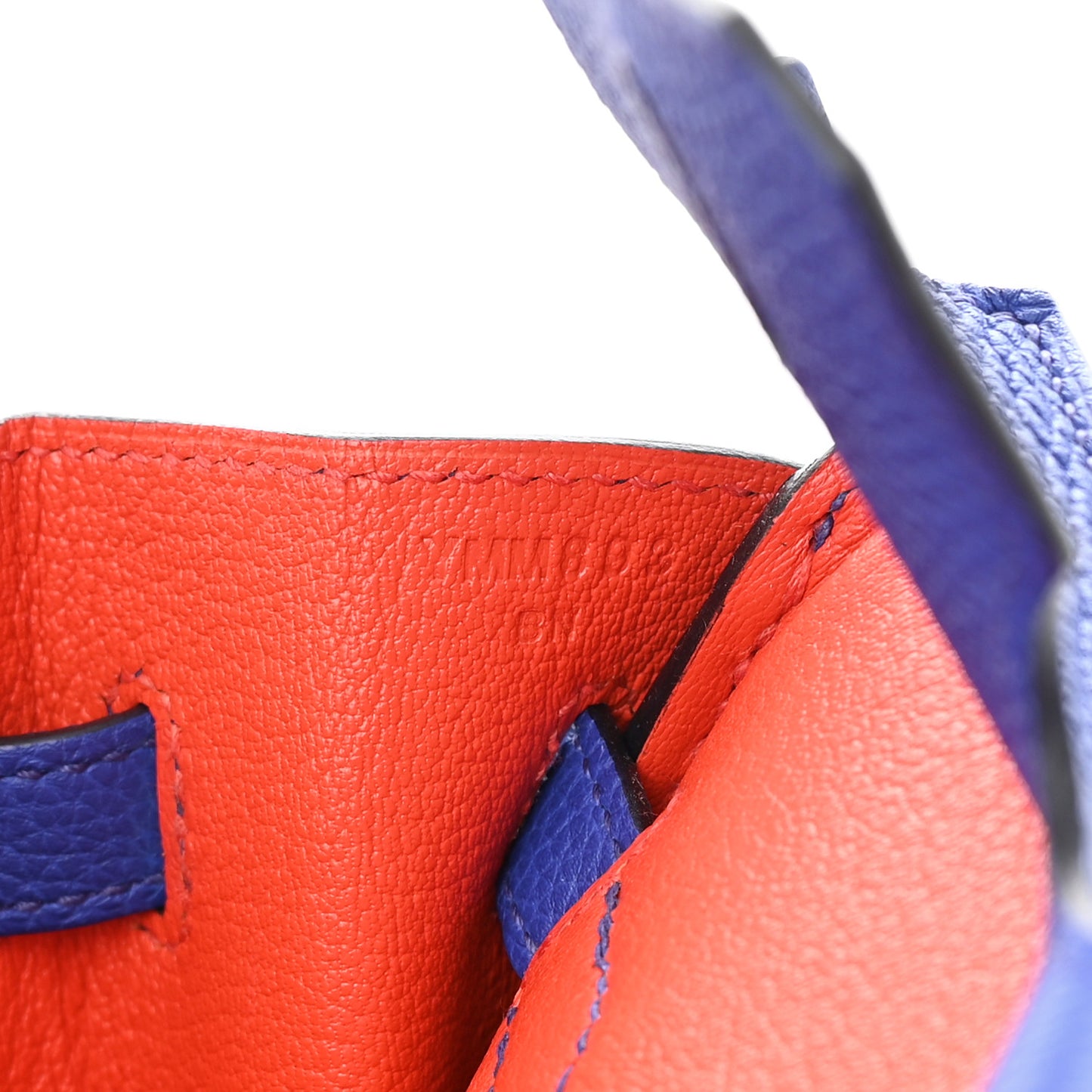 Togo Verso Birkin 25 Bleu Royal Capucine