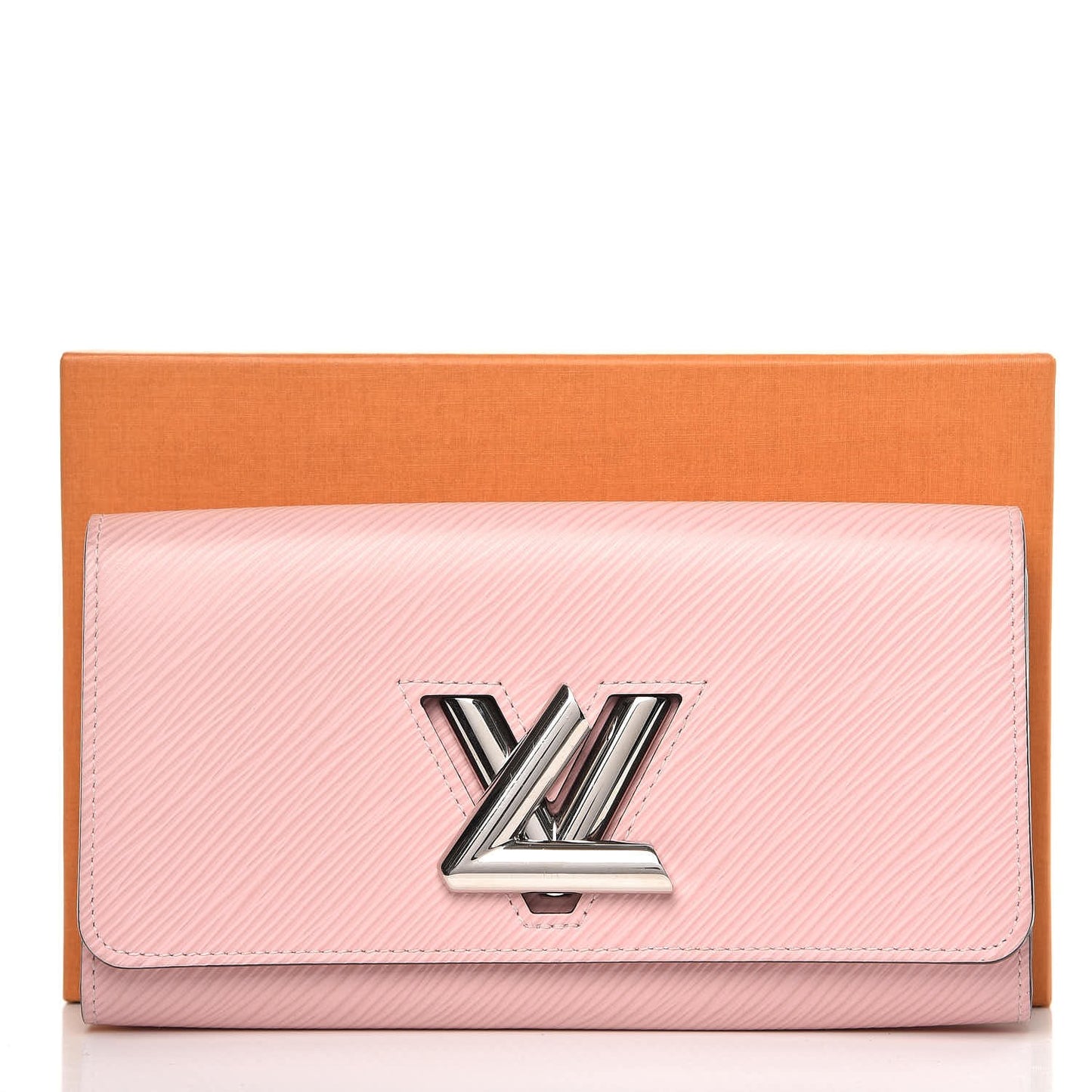 Epi Twist Wallet Rose Ballerine