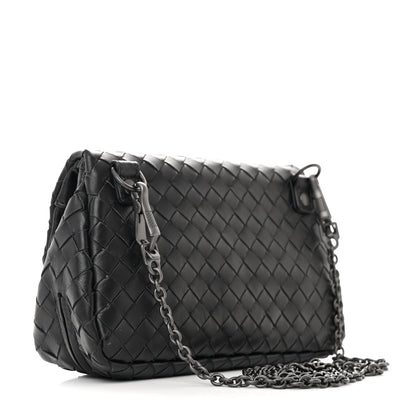Bottega Veneta Nappa Intrecciato Mini Chain Messenger Black 3 of 11