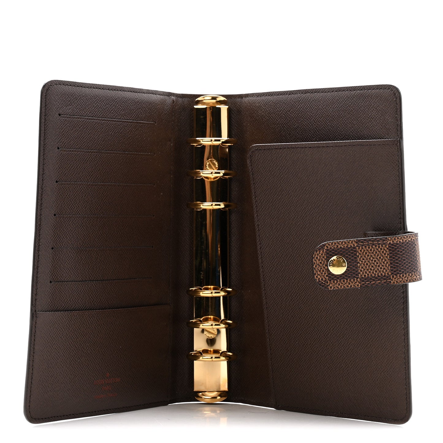 Damier Ebene Medium Ring Agenda Cover