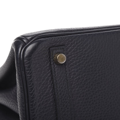 Hermes Taurillon Clemence Birkin 30 Bleu Nuit 9 of 13