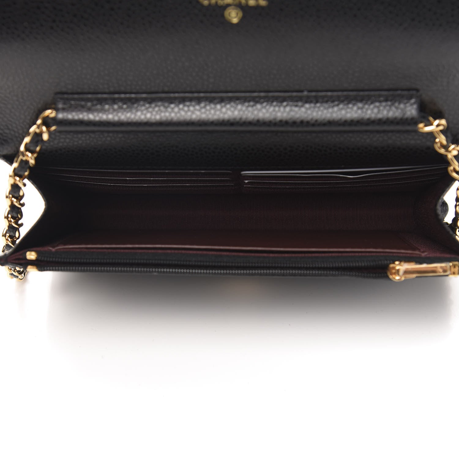 Chanel Caviar Quilted Wallet On Chain WOC Black 5 of 12
