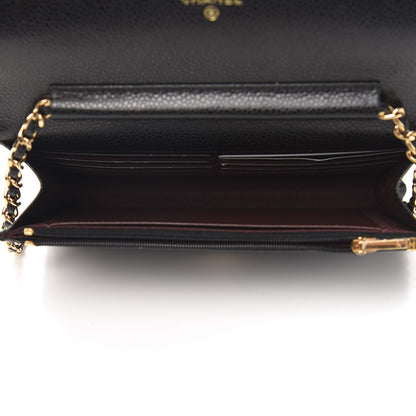 Chanel Caviar Quilted Wallet On Chain WOC Black 5 of 12