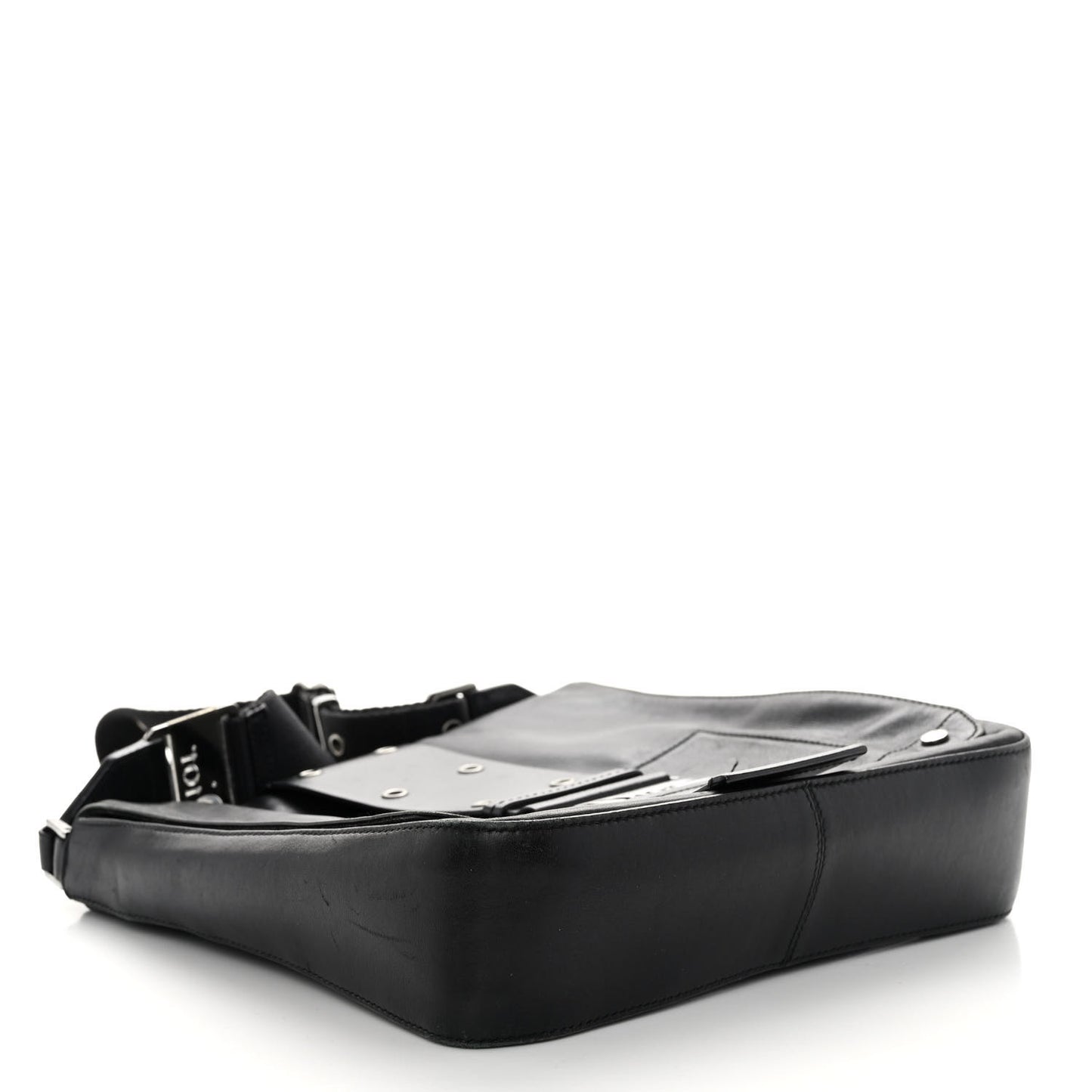 Calfskin Street Chic Messenger Black