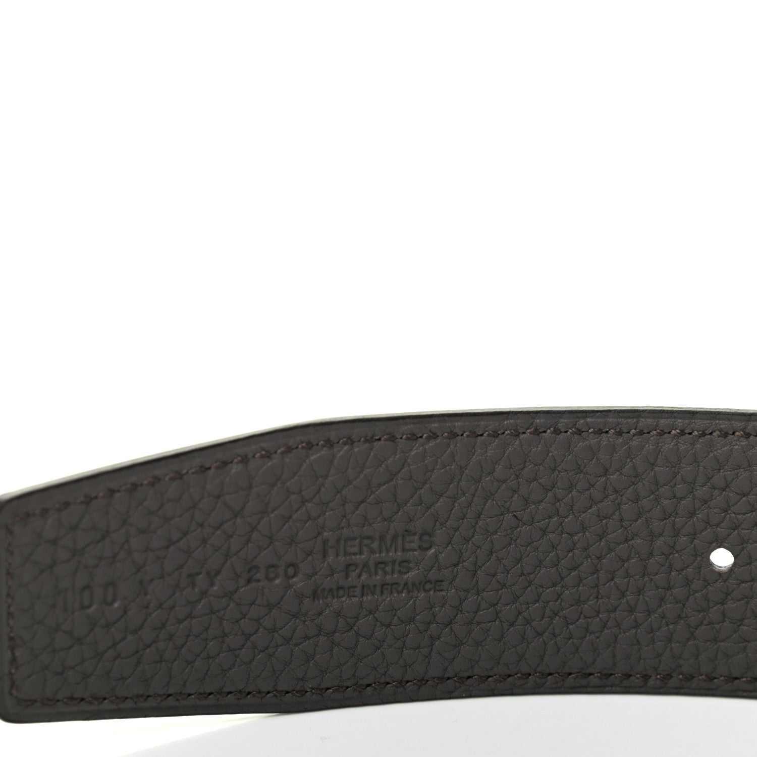Hermes Box Togo 42mm Constance H Belt 100 Black Etain 5 of 7
