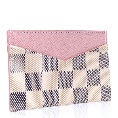 Louis Vuitton Damier Azur Daily Card Holder Rose Ballerine 2 of 4