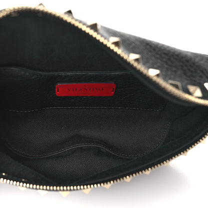 Valentino Garavani Grainy Calfskin Rockstud Belt Bag Black 5 of 9