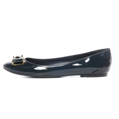 Louis Vuitton Patent Calfskin Lou Flats Marine 40 1 of 7