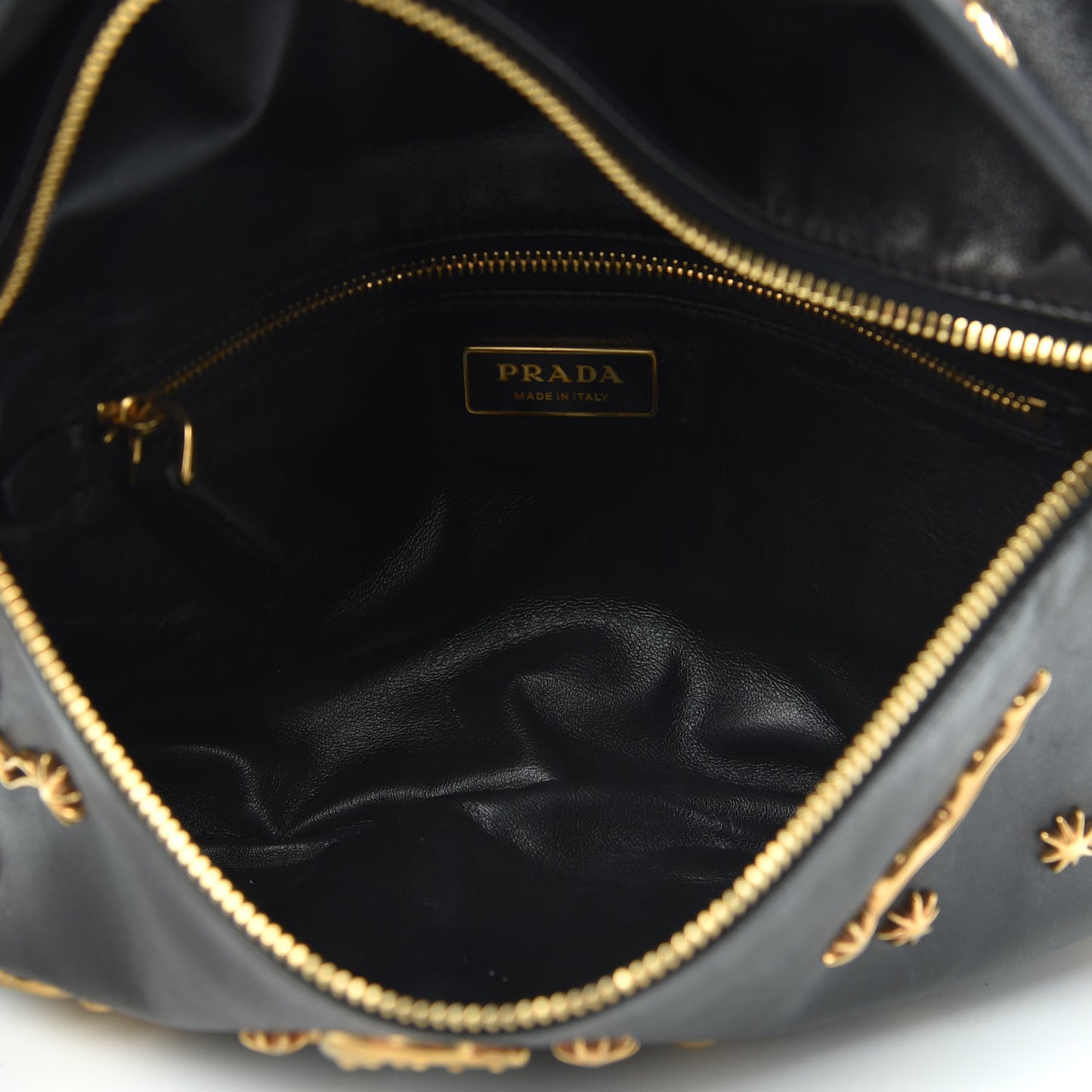 City Calf Cahier Astrology Pouch Black