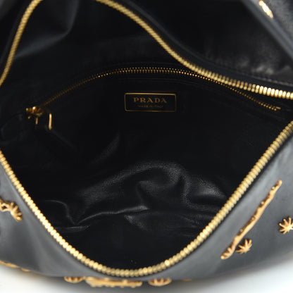 Prada City Calf Cahier Astrology Pouch Black 5 of 13