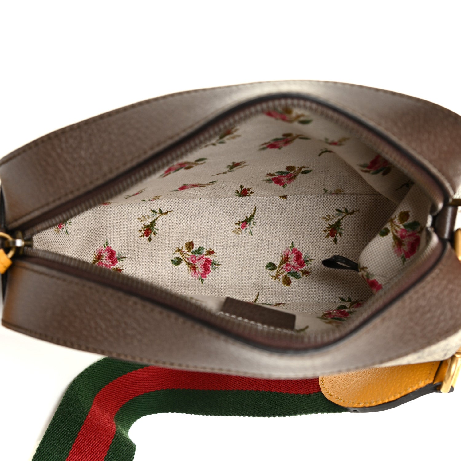 Gucci GG Supreme Monogram Web Neo Vintage Shoulder Bag Beige New Acero Crop 5 of 11