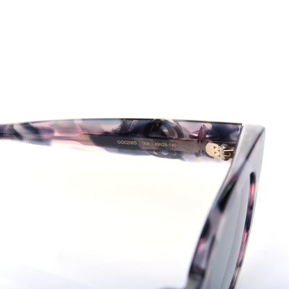Gucci Round Frame Star Sunglasses GG0208S Grey Pink 5 of 7