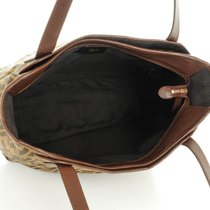 Fendi Zucca Vitello Artic Grande Shopping Tote Tobacco Castagna 5 of 7