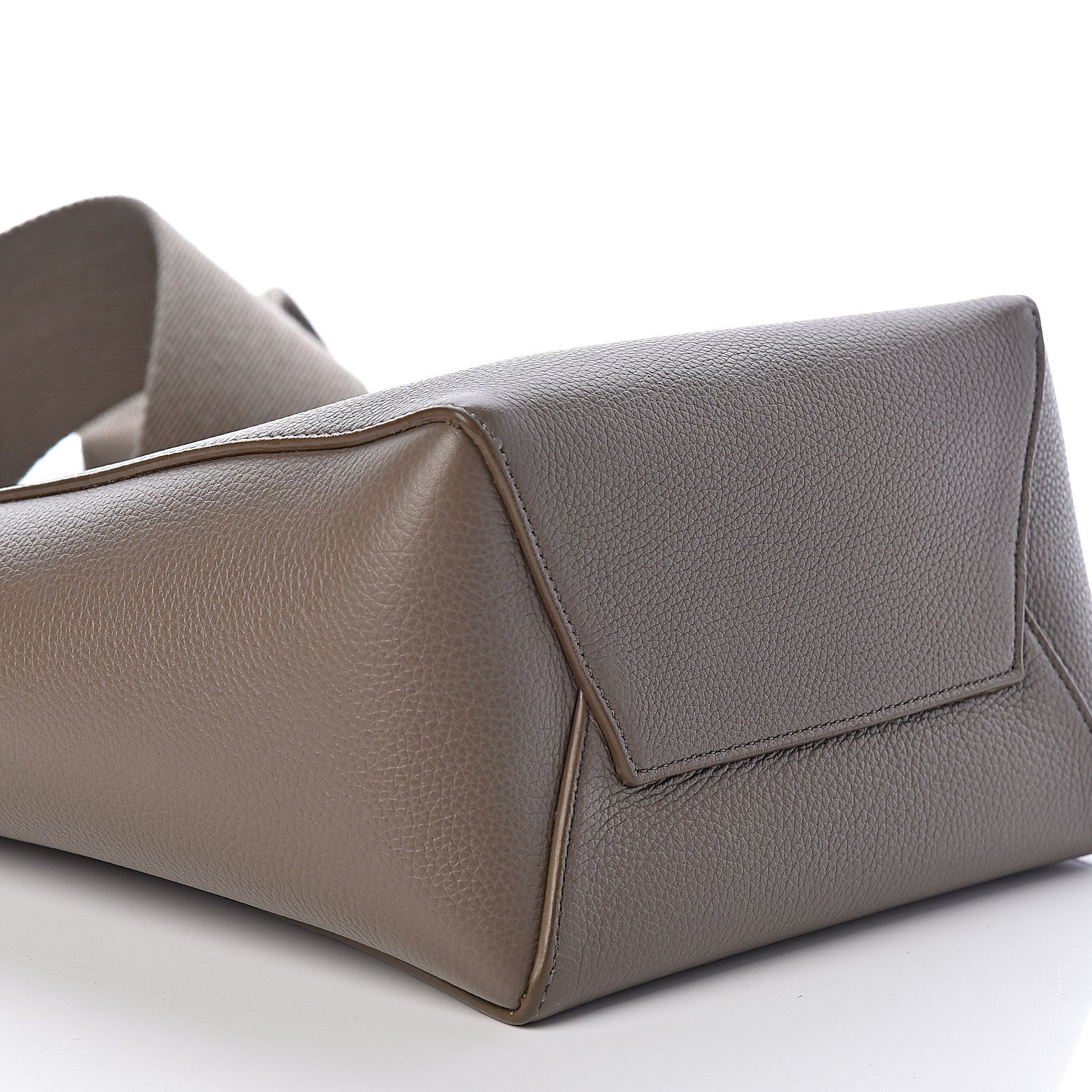 Celine Grained Calfskin Small Sangle Bucket Bag Taupe 7 of 8