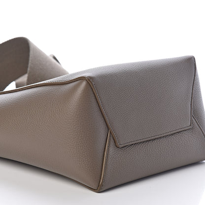 Celine Grained Calfskin Small Sangle Bucket Bag Taupe 7 of 8