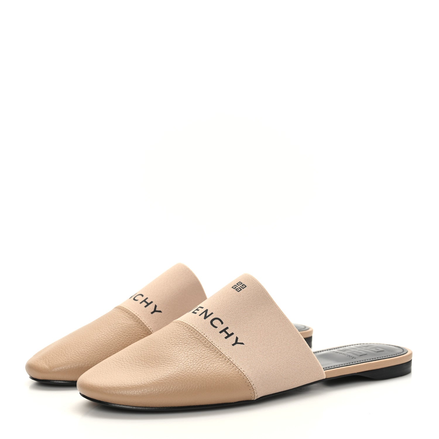 Givenchy Lambskin Bedford Logo Mule Slides 40 Beige 3 of 7