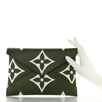 Louis Vuitton Monogram Giant Large Kirigami Pochette Kaki 2 of 8