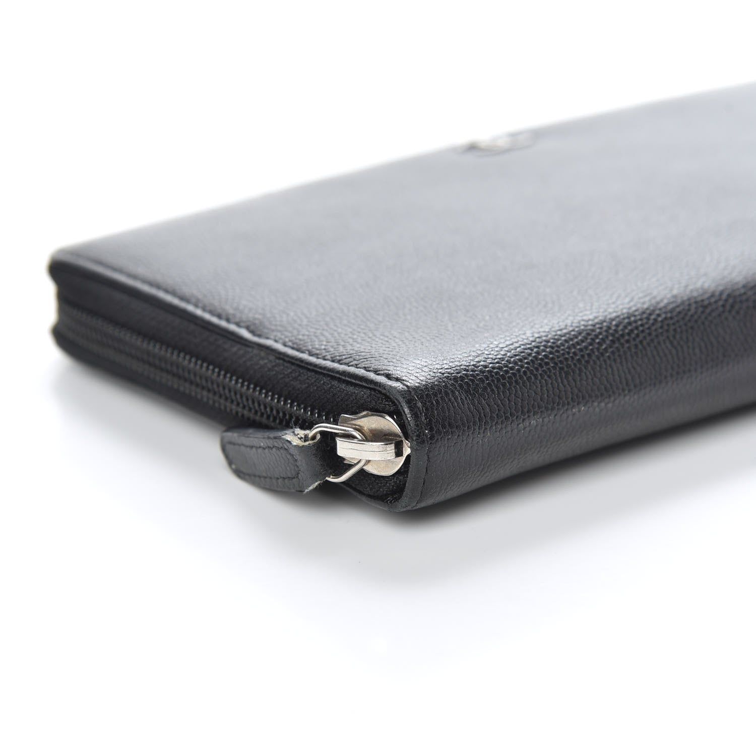 Chanel Caviar Large Sevruga Zip Around Organizer Wallet Black 7 of 8