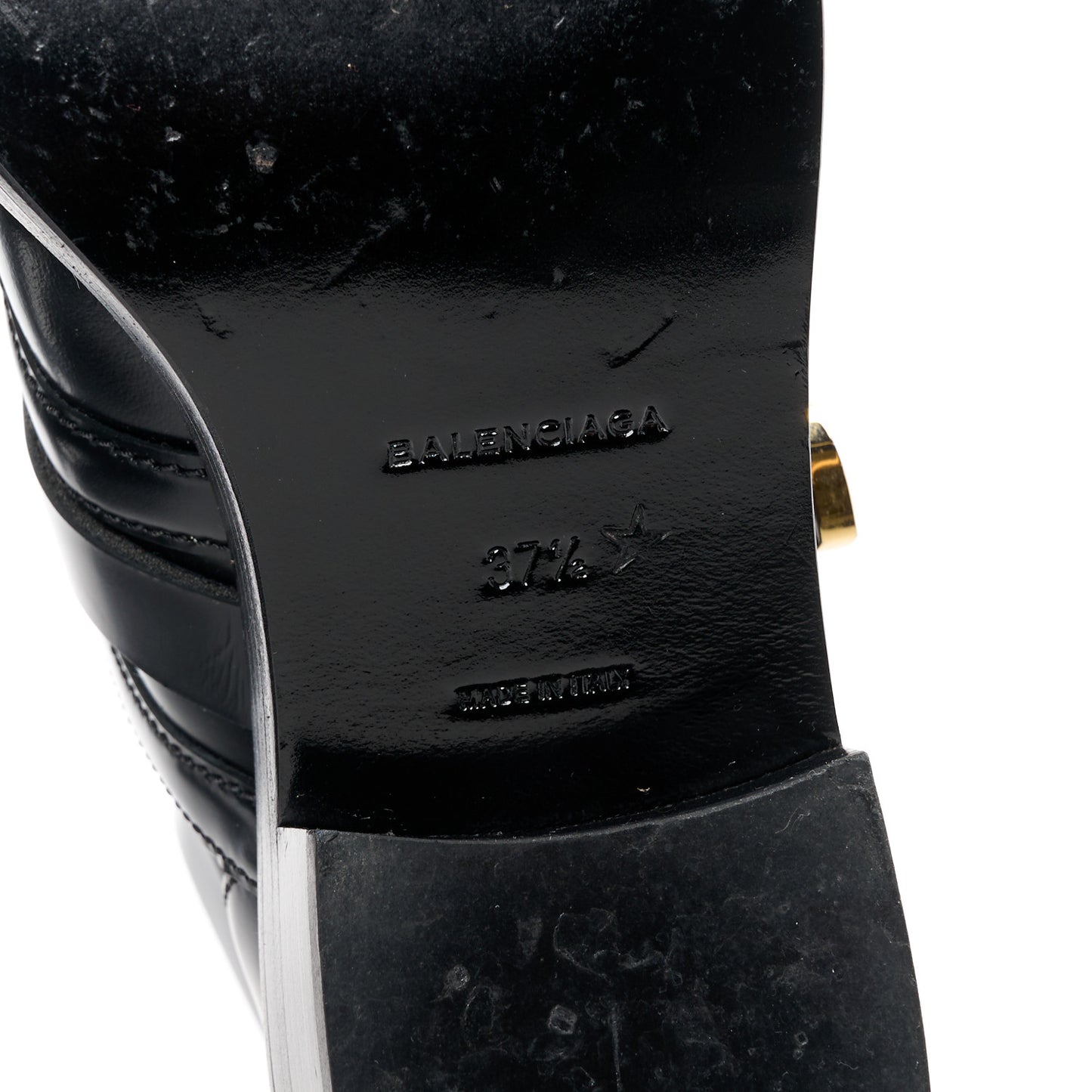 Brushed Calfskin Ceinture Ankle Boots 37.5 Black