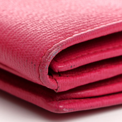 Saint Laurent Calfskin Classic Y Ligne Wallet Fuchsia 12 of 14