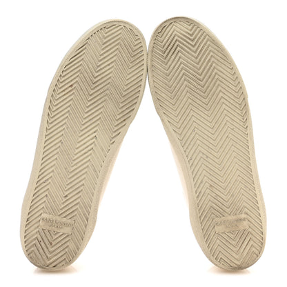Saint Laurent Distressed Canvas Court Classic Sneakers 41 Panna 6 of 8