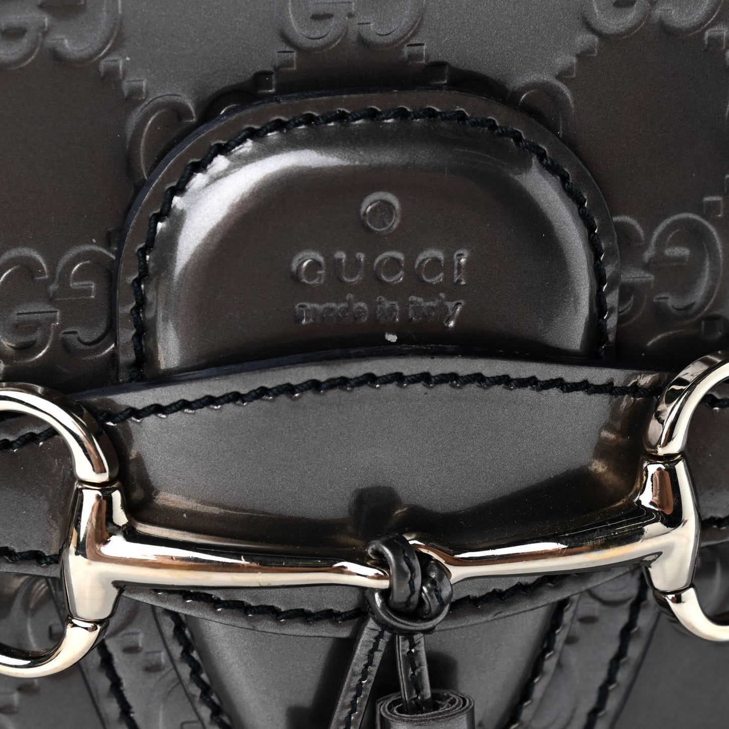 Shine Guccissima Medium Emily Chain Shoulder Bag Sasso