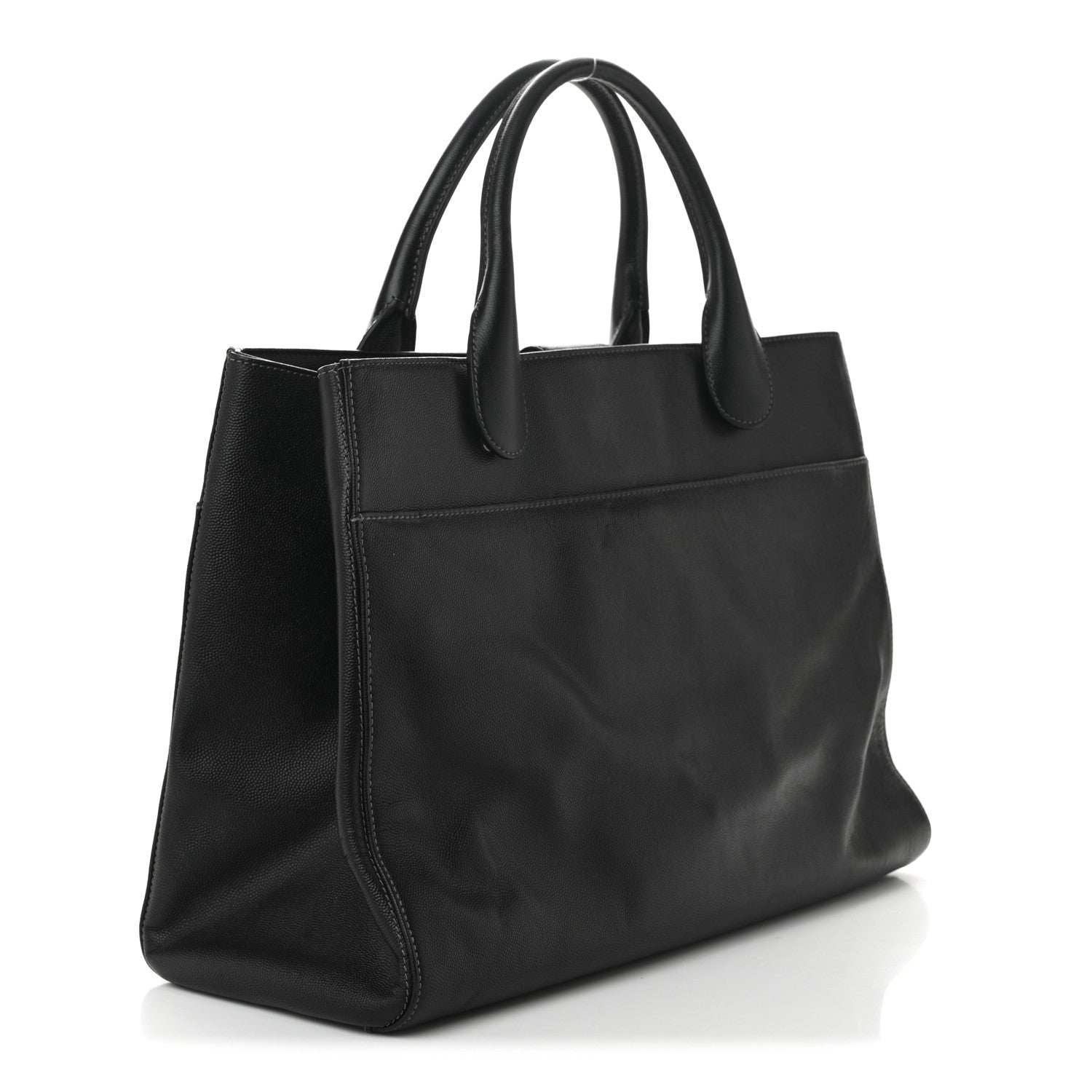 Chanel Caviar Medium Cerf Executive Shopper Tote Black 3 of 10