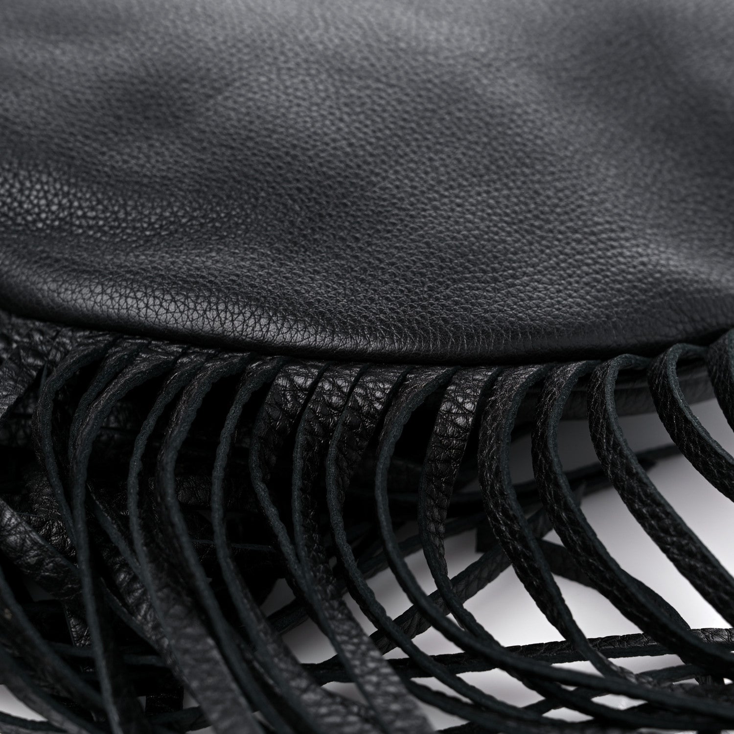 Gucci Calfskin Large New Jackie Nouveau Fringe Hobo Black 11 of 12