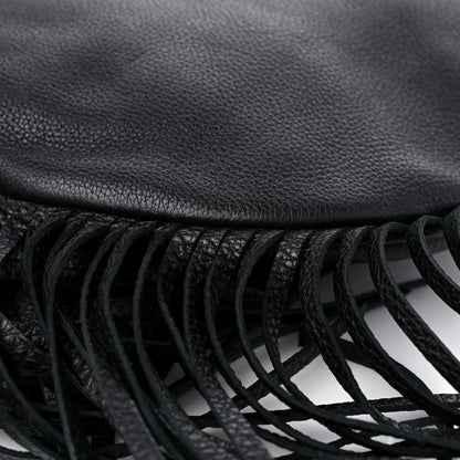 Gucci Calfskin Large New Jackie Nouveau Fringe Hobo Black 11 of 12