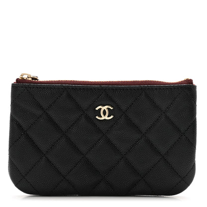 Chanel Caviar Quilted Small Cosmetic Case Black 1 of 9