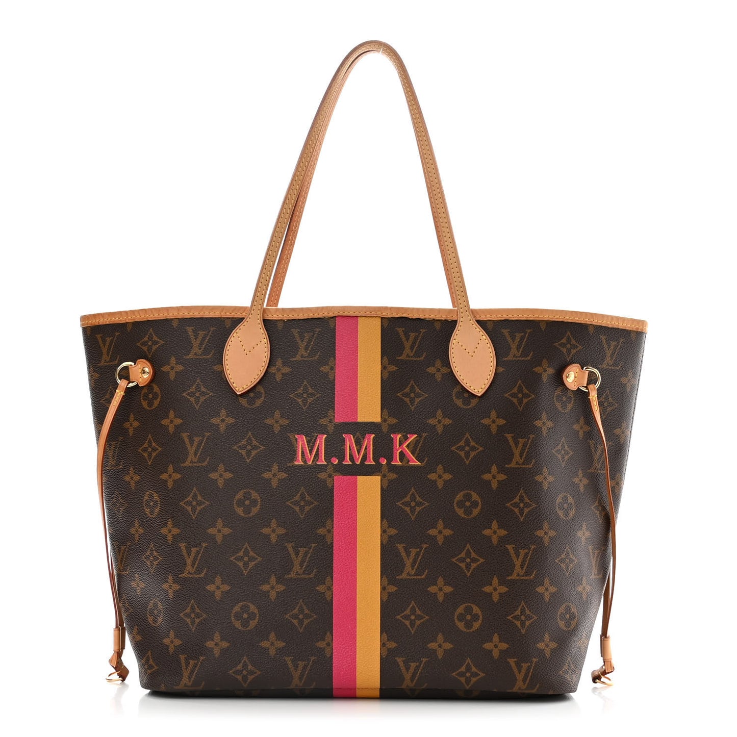 Monogram My LV Heritage Neverfull MM Fuchsia Yellow
