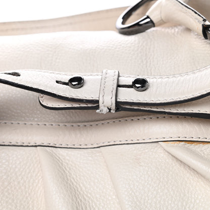 Gucci Pebbled Calfskin Medium Icon Bit Shoulder Bag Ivory 16 of 17