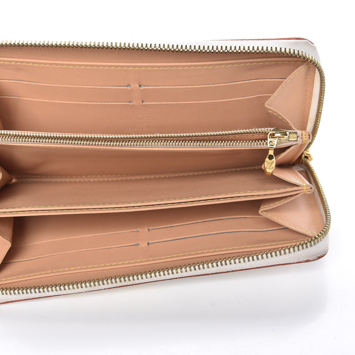Monogram Multicolor Zippy Wallet White