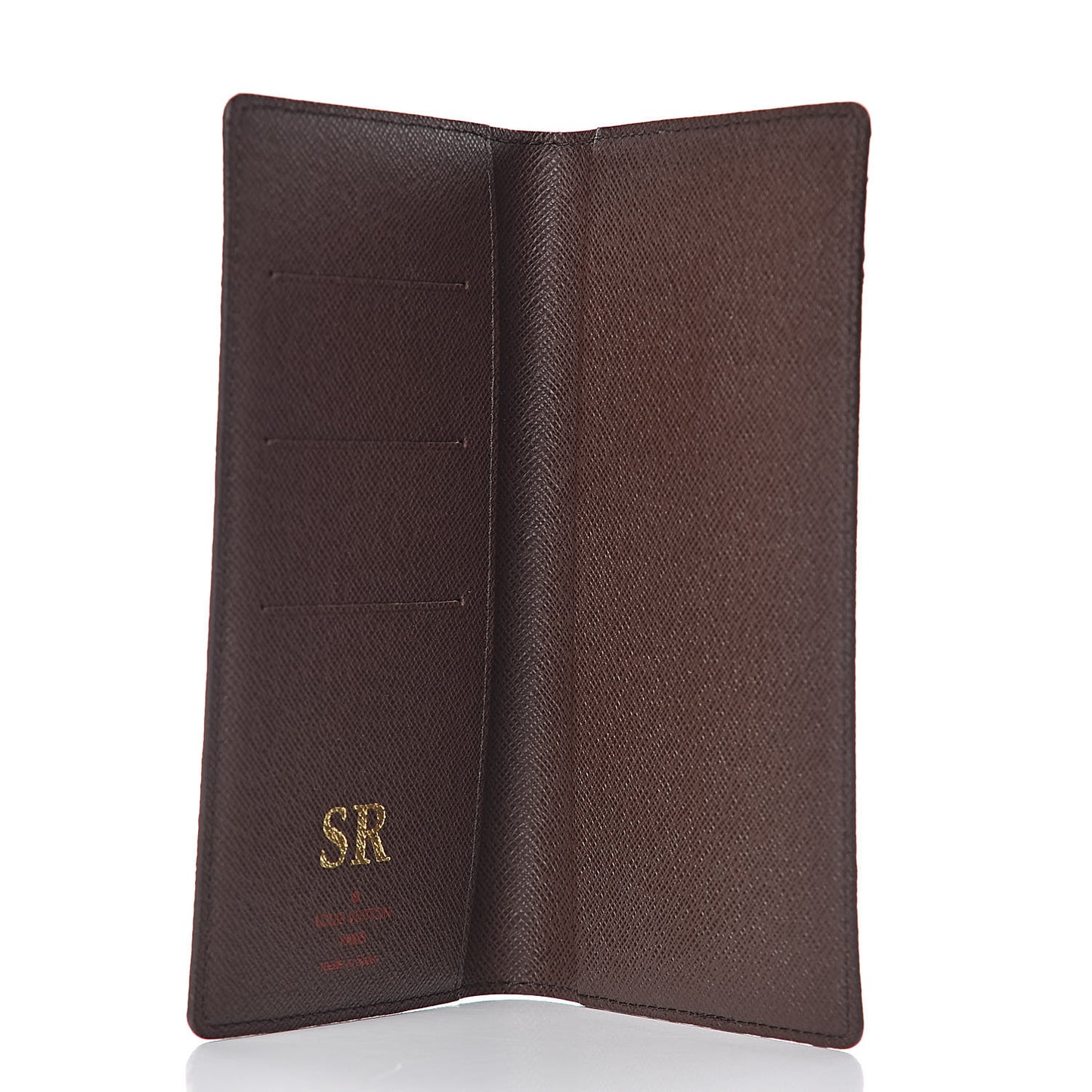 Damier Ebene Checkbook Cover Wallet