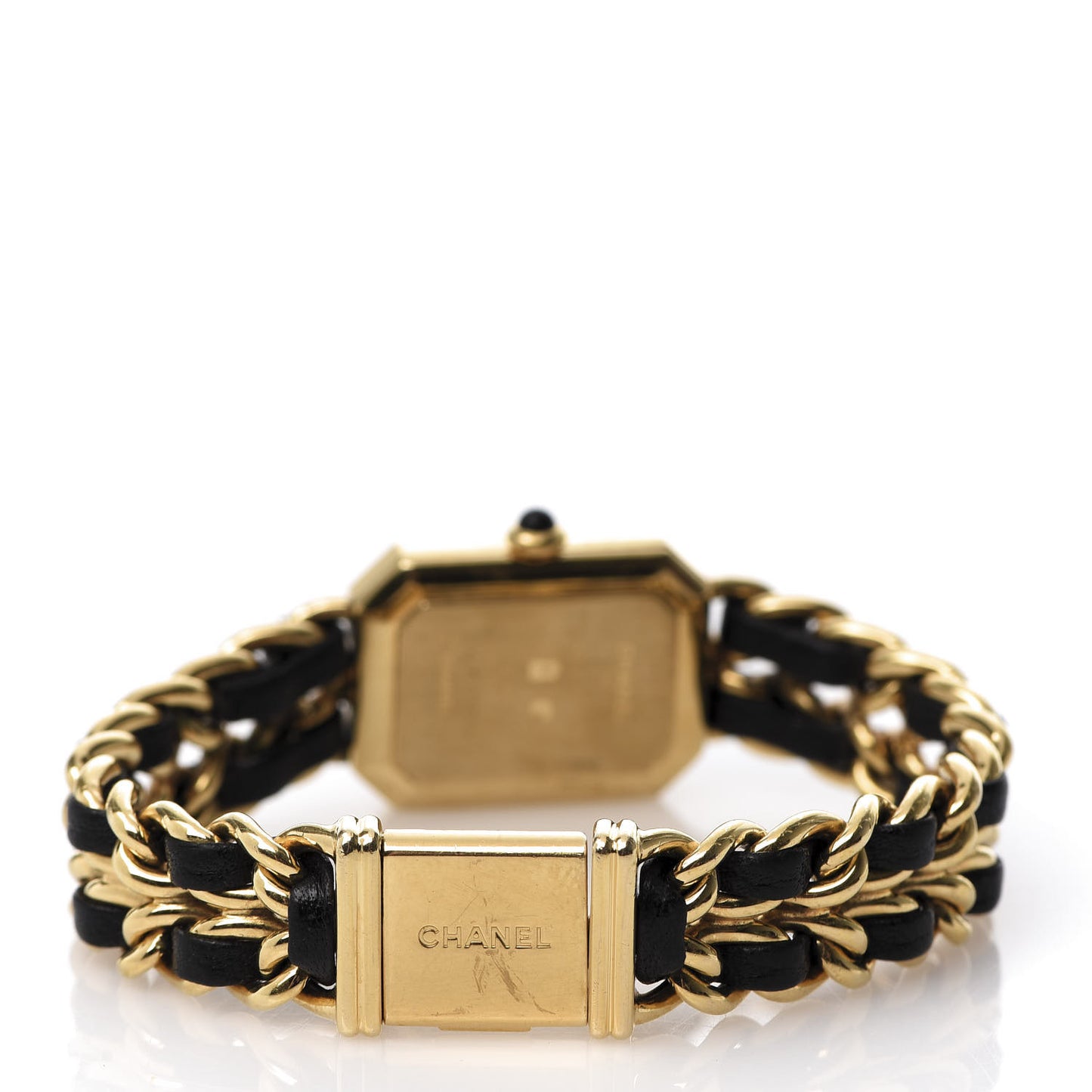 Stainless Steel Lambskin 20mm Chain Premiere Quartz Watch Gold L