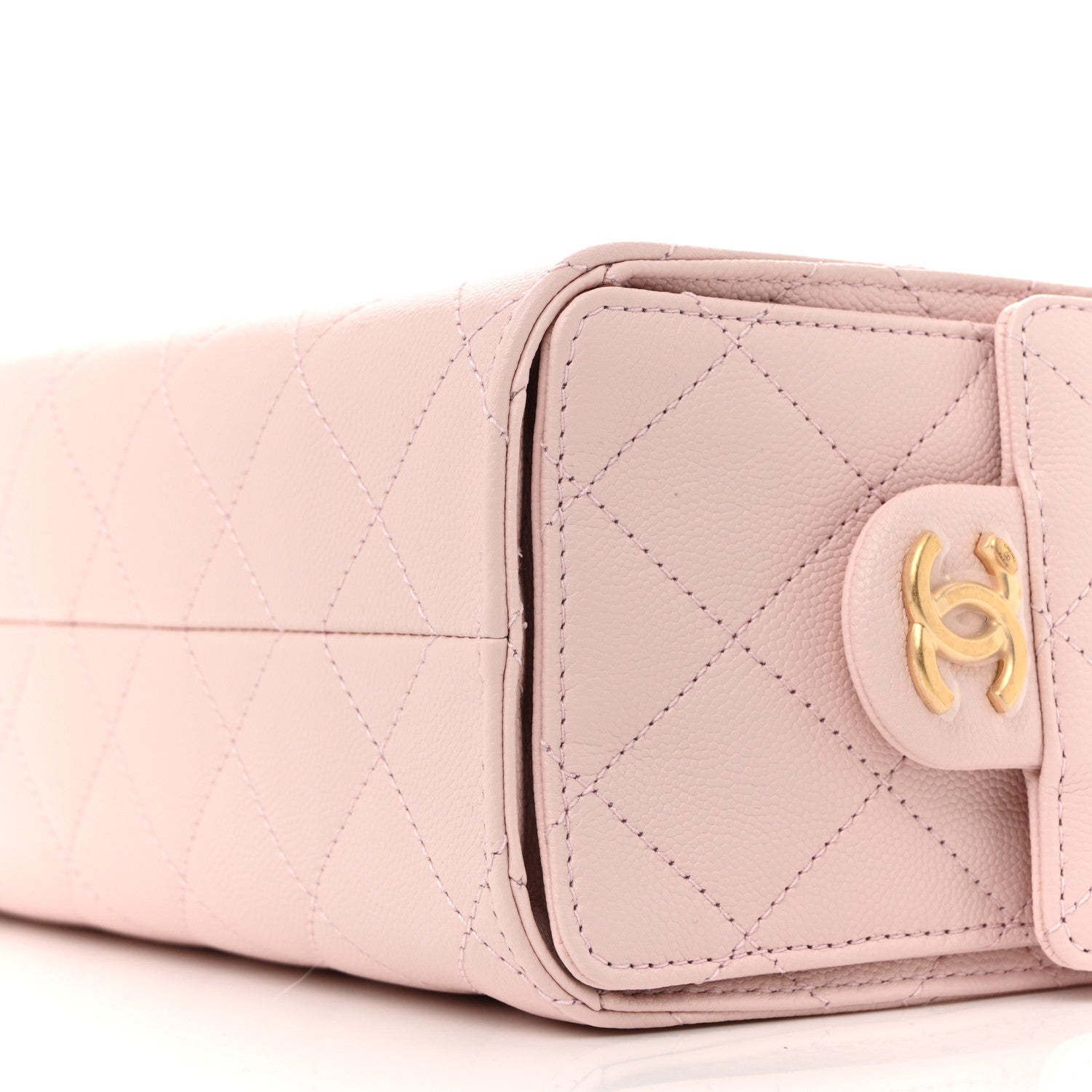 Chanel Caviar Quilted Mini Chanel 25 Handbag Light Pink 10 of 11