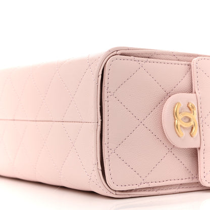 Chanel Caviar Quilted Mini Chanel 25 Handbag Light Pink 10 of 11