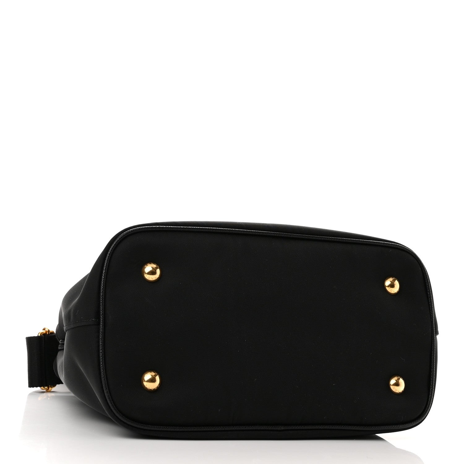 Prada Tessuto Nylon Saffiano Small Tote Black 4 of 9