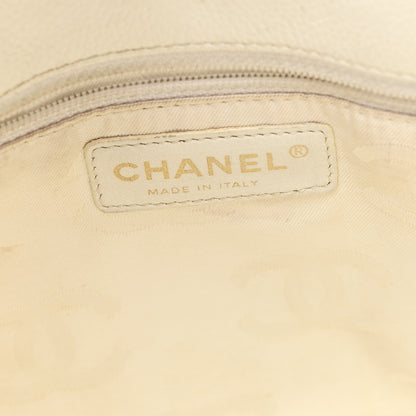 Chanel Caviar CC Timeless Tote White 6 of 10