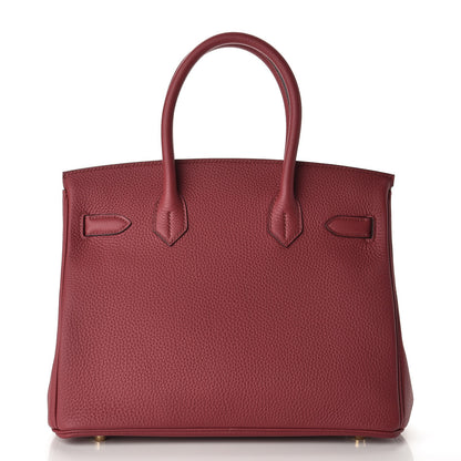 Hermes Togo Birkin 30 Rouge Grenat 4 of 34