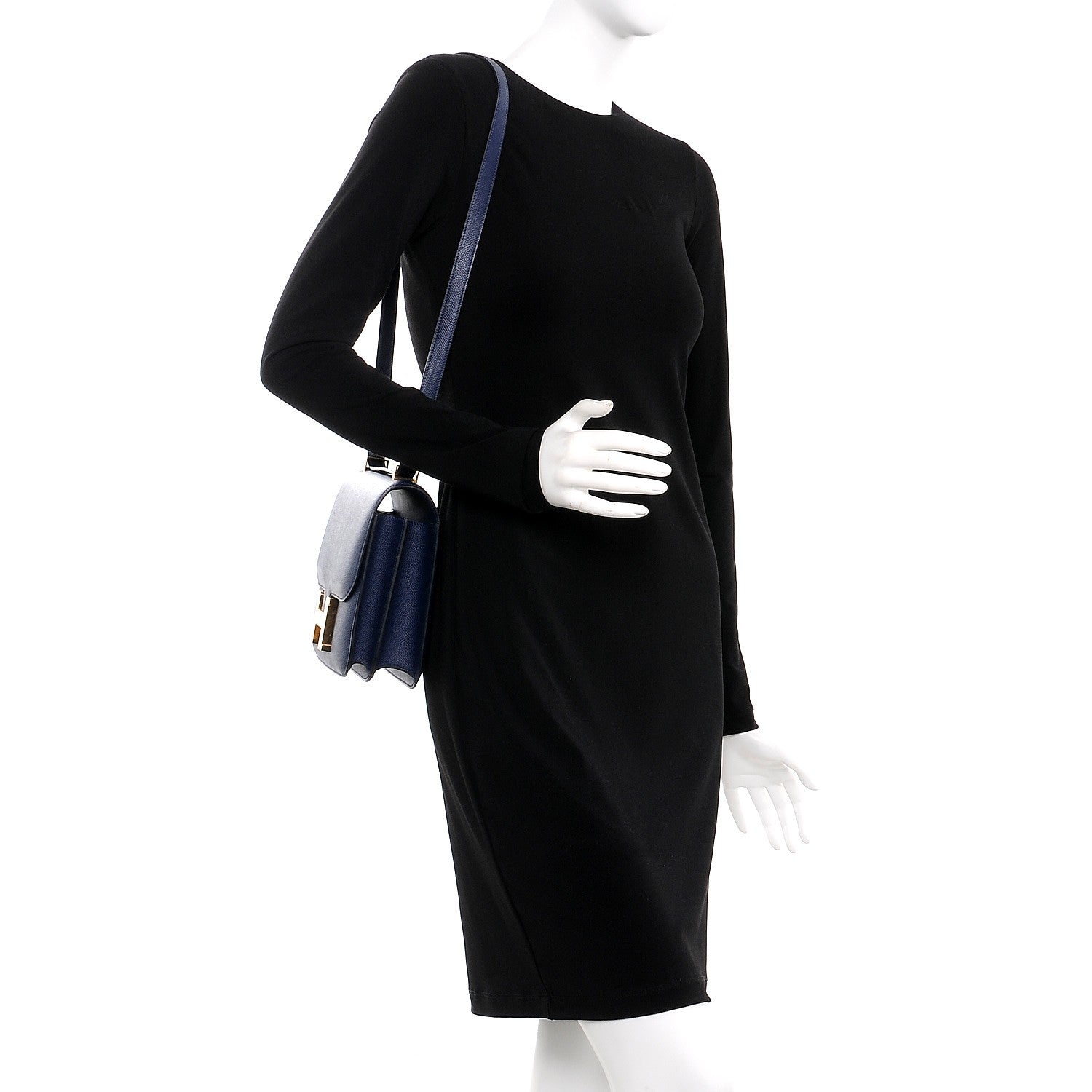 Hermes Epsom Constance 24 Bleu Saphir 2 of 19