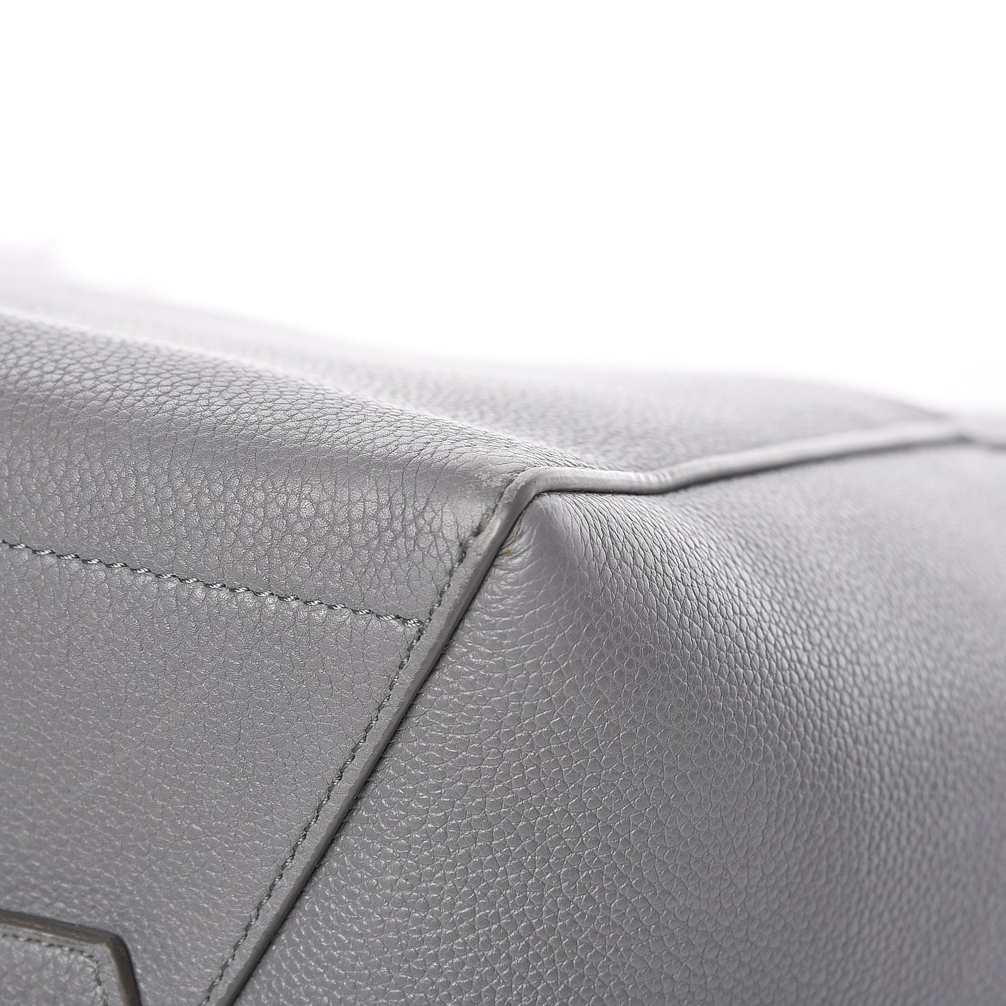 Soft Grained Calfskin Sangle Bucket Bag Storm