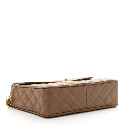 Chanel Caviar Quilted Camera Case Brown 4 of 15