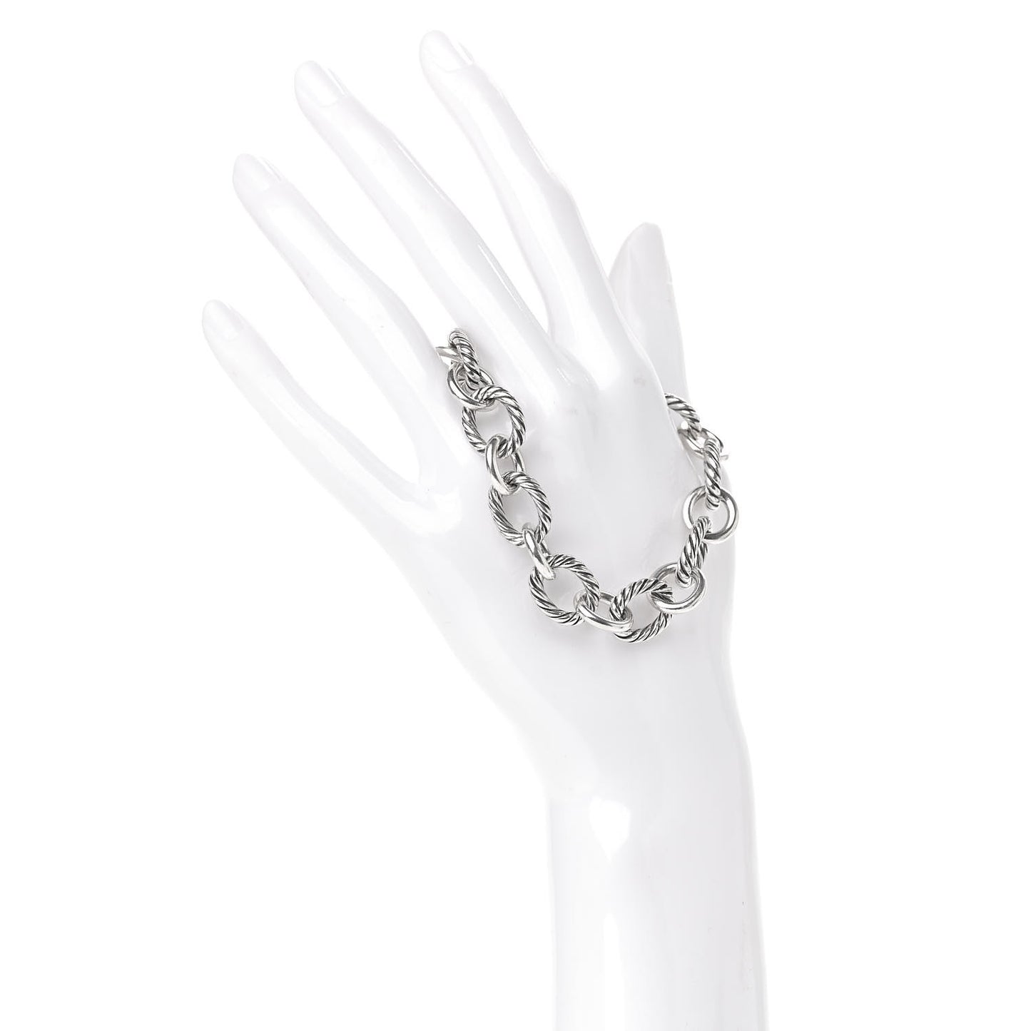 Sterling Silver 12mm Large Oval Link Bracelet