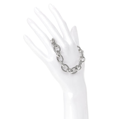 David Yurman Sterling Silver 12mm Large Oval Link Bracelet 2 of 5